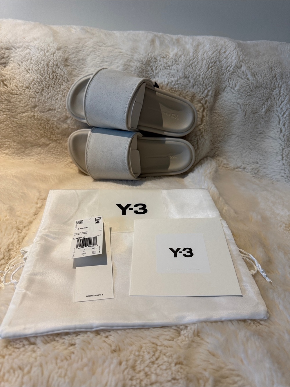 Y-3 Off-White Slide Sandals with Wide Strap